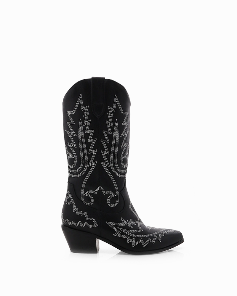 Sustainable Material Blend Minimalist Style UTICA - BLACK-WHITE CONTRAST