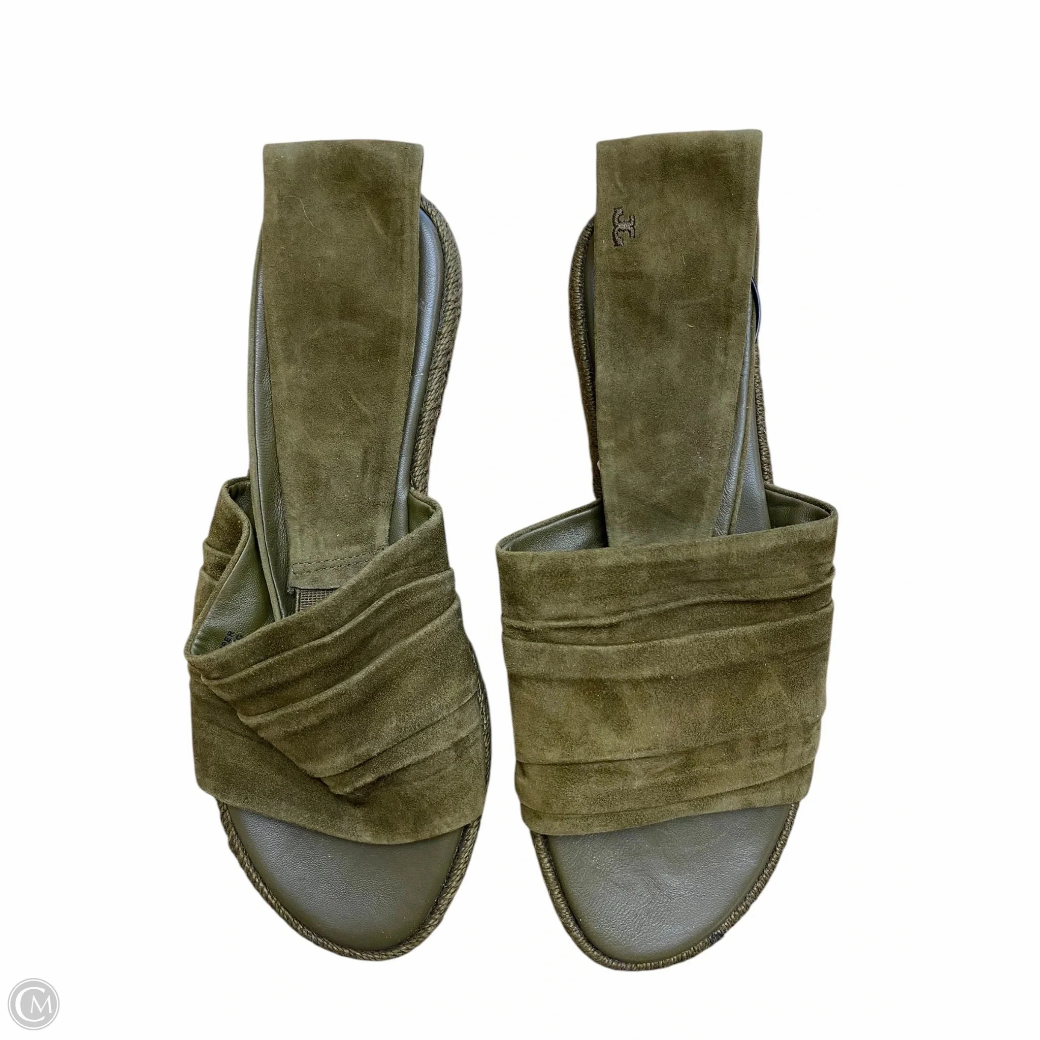 Low Impact Landing Design Sandals Designer By Tory Burch In Green, Size: 8.5