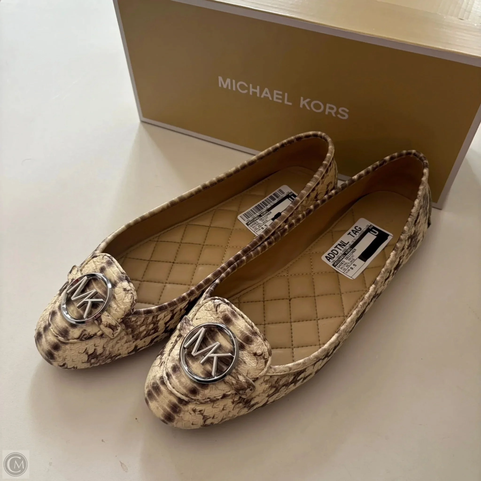 Shoes Designer By Michael Kors In Animal Print, Size: 9.5 Sport Active Tech Knit