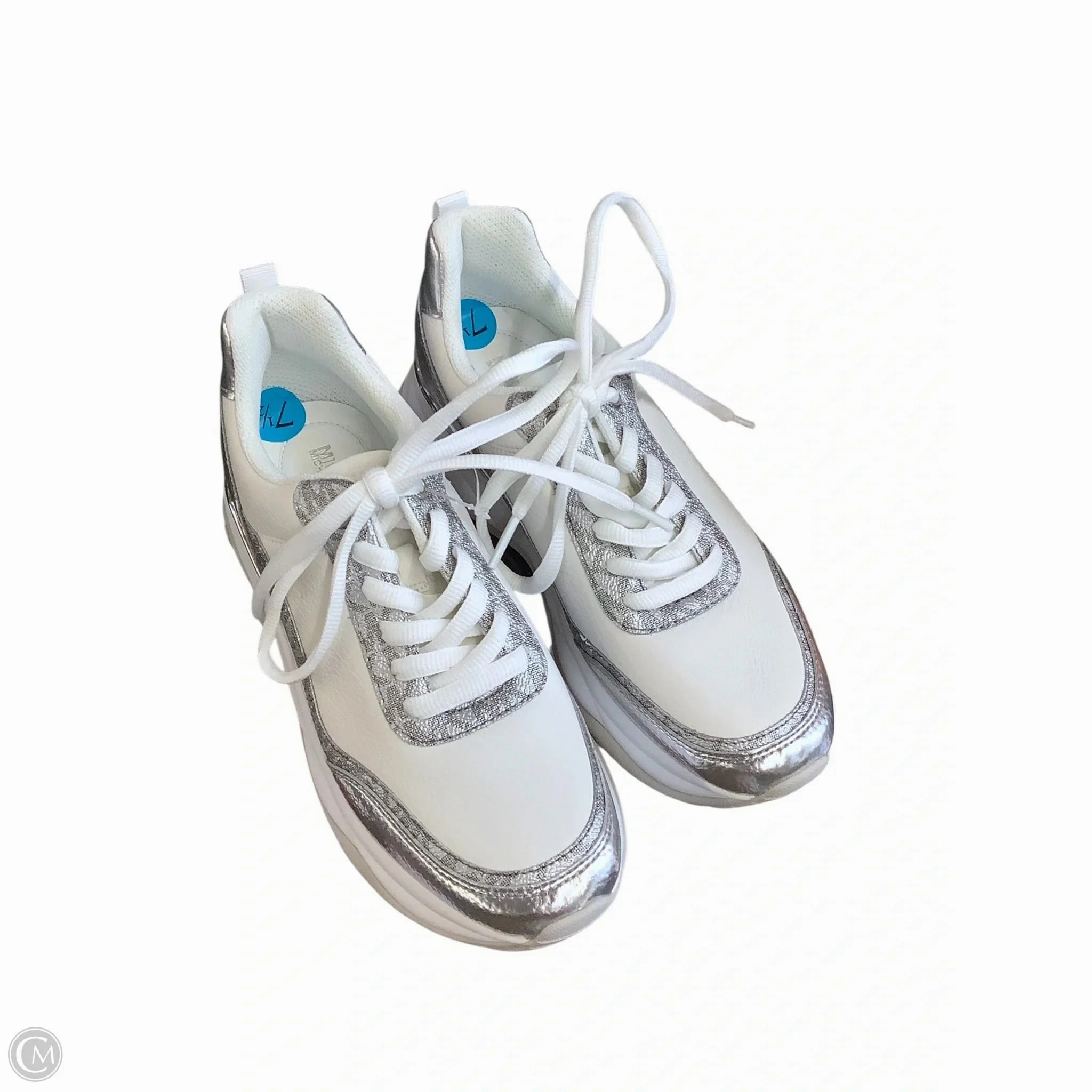 Heat Guard Leather Touch Shoes Designer By Michael Kors In White, Size: 7.5