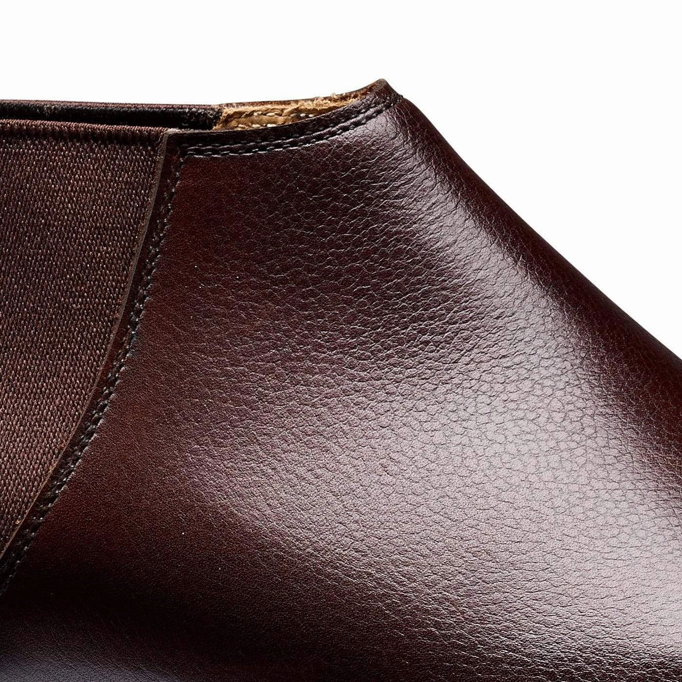 Slip   Resistant Family Fit Deene Dark Brown Pebble Grain