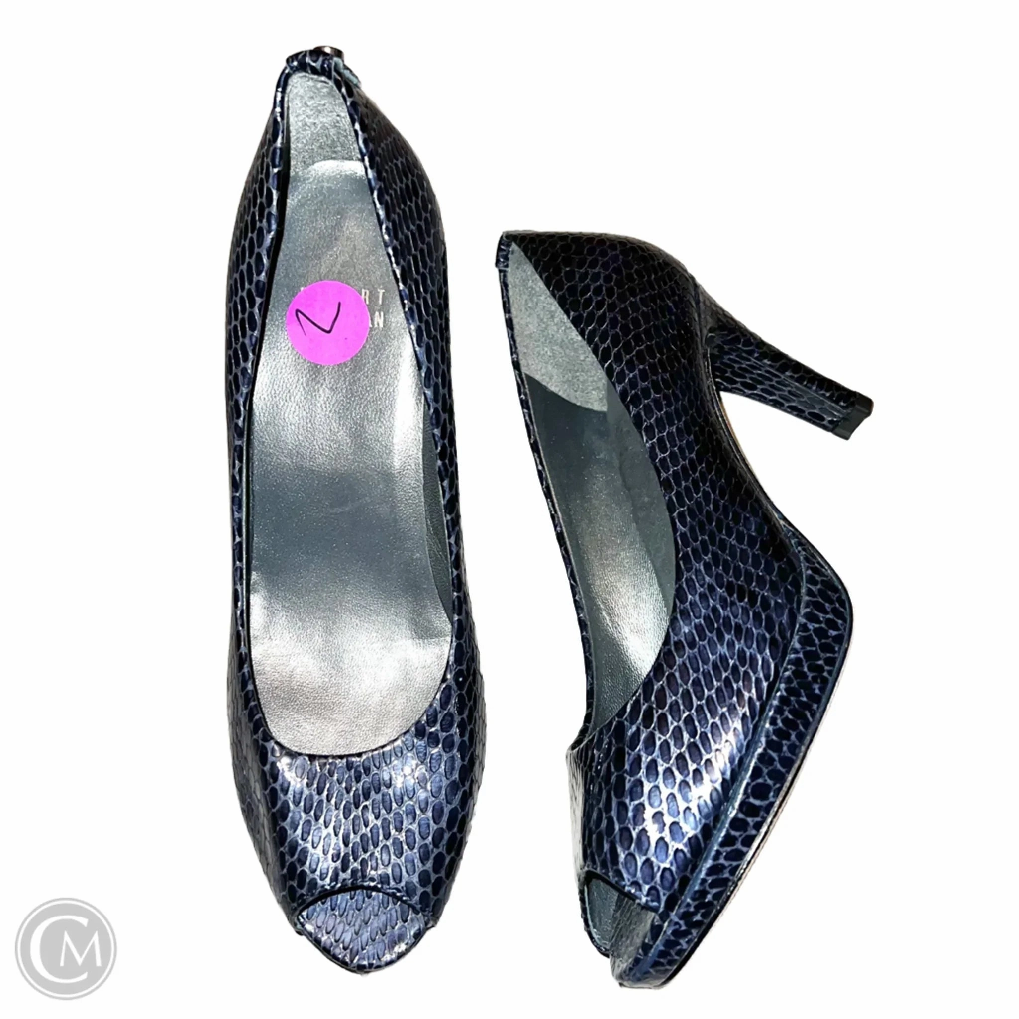 Cushioning Pods Muscle Aid Shoes Designer By Stuart Weitzman In Blue, Size: 7