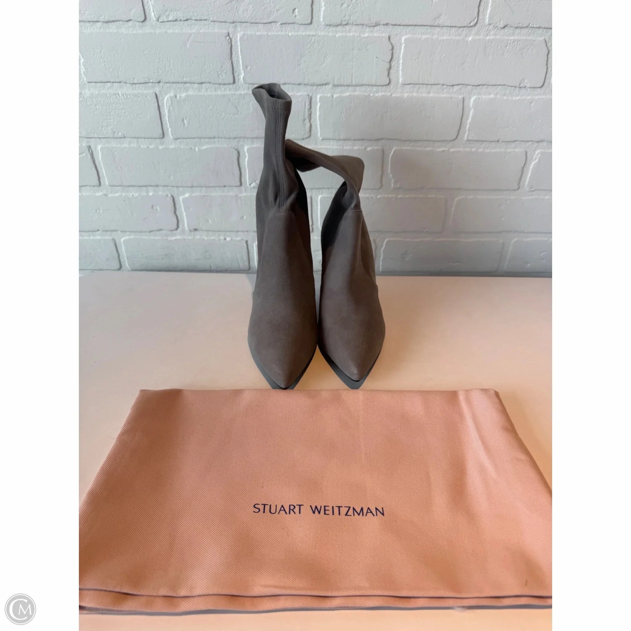 Boots Designer By Stuart Weitzman In Grey, Size: 6.5 Anti Odor Treatment Arch Support Daily Walk