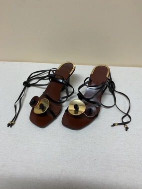 Sandals Designer By Tory Burch In Brown & Gold, Size:7 Fashion Edge Ultra Light Hiking Trails