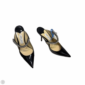 Stretch Fabric Weekend Trip Comfort Curve Shoes Luxury Designer By Jimmy Choo In Black, Size: 9