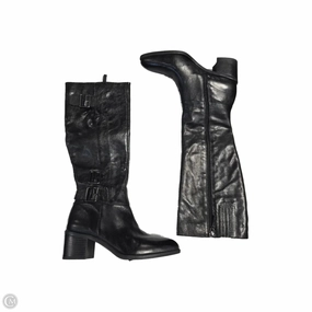 Flex Groove Design Boots Knee Flats By Franco Sarto In Black, Size: 8