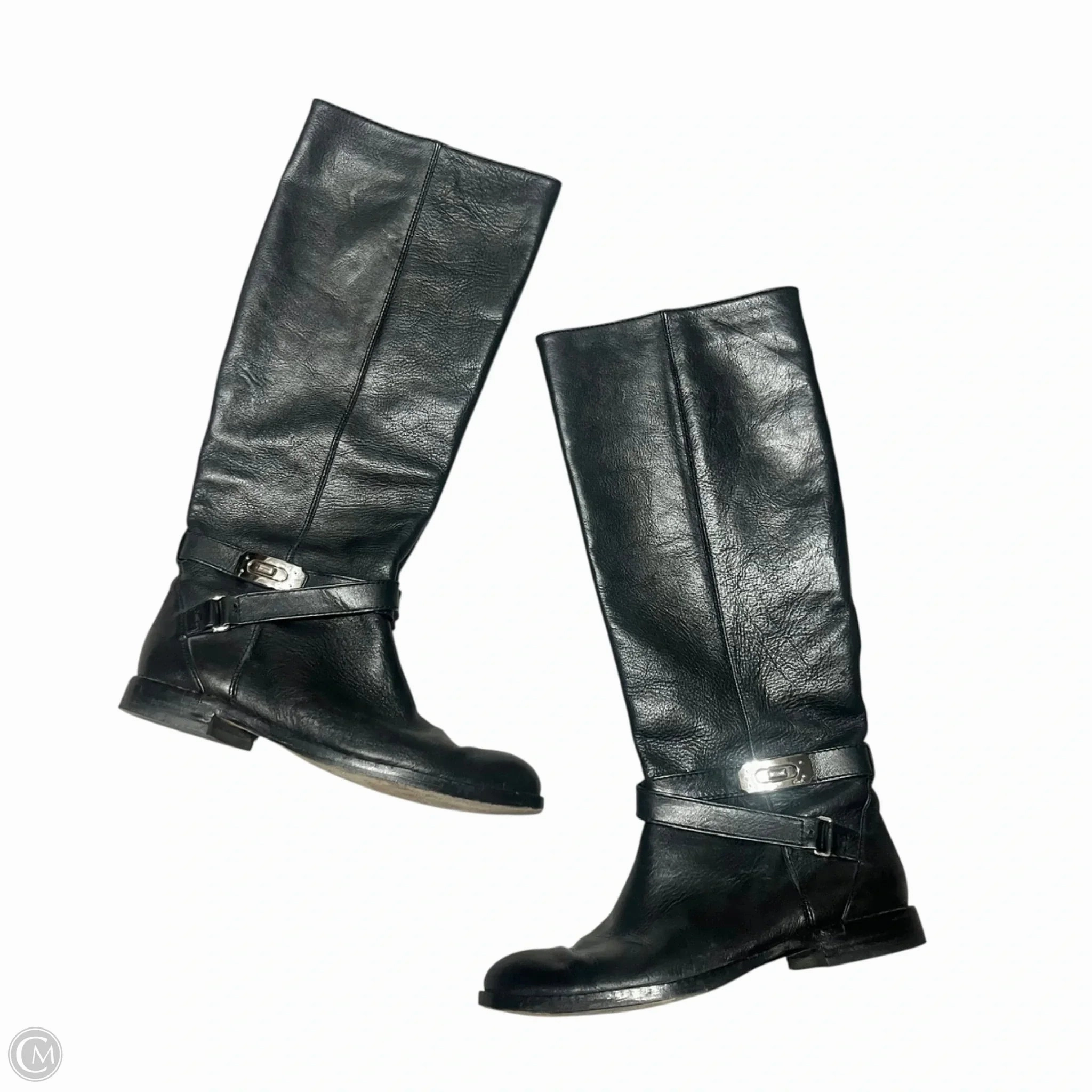 Boots Designer By Coach In Black, Size: 6.5 Flexible Arch Support Slim Line