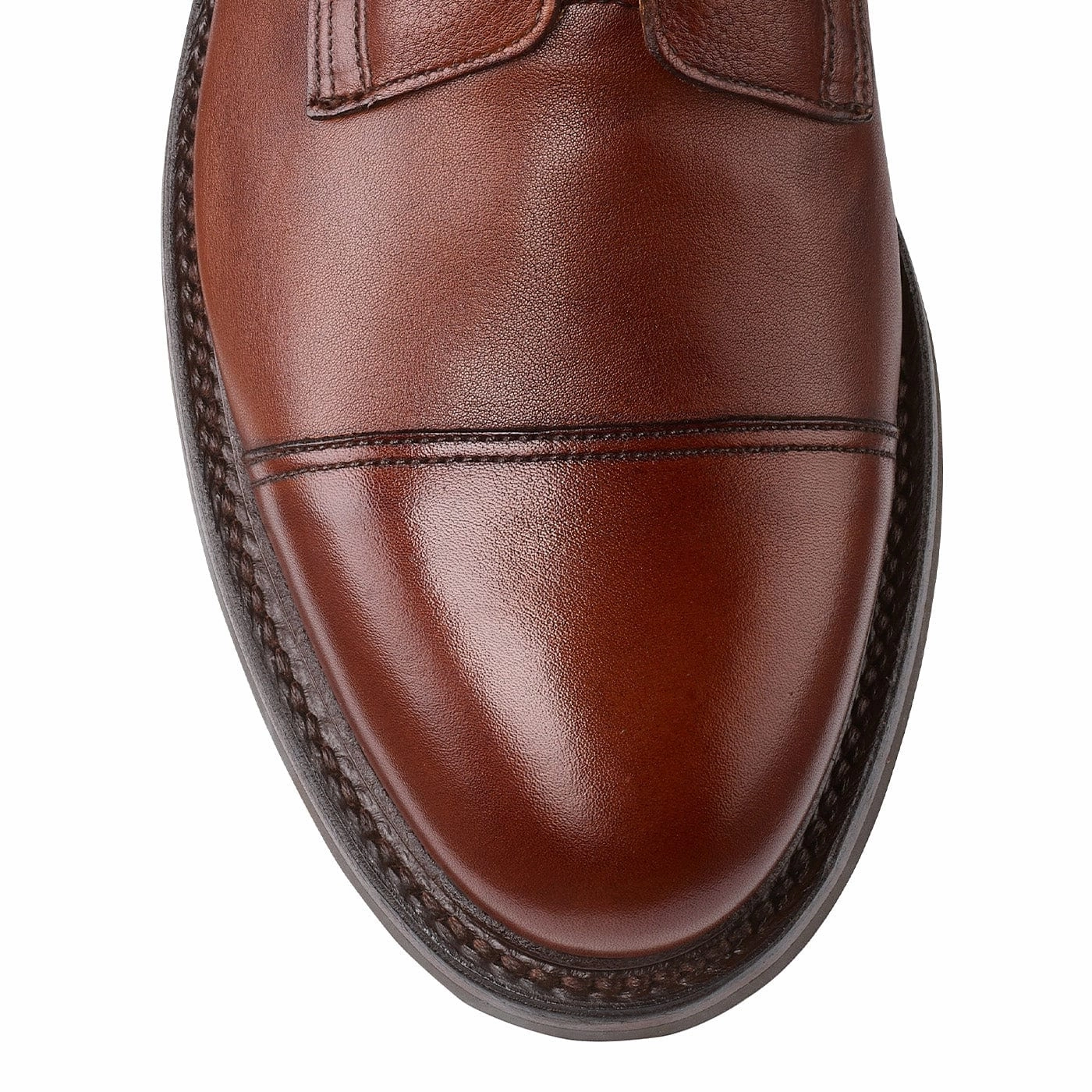 Patterned Surface Shopping Lover Coniston Chestnut Milled Calf