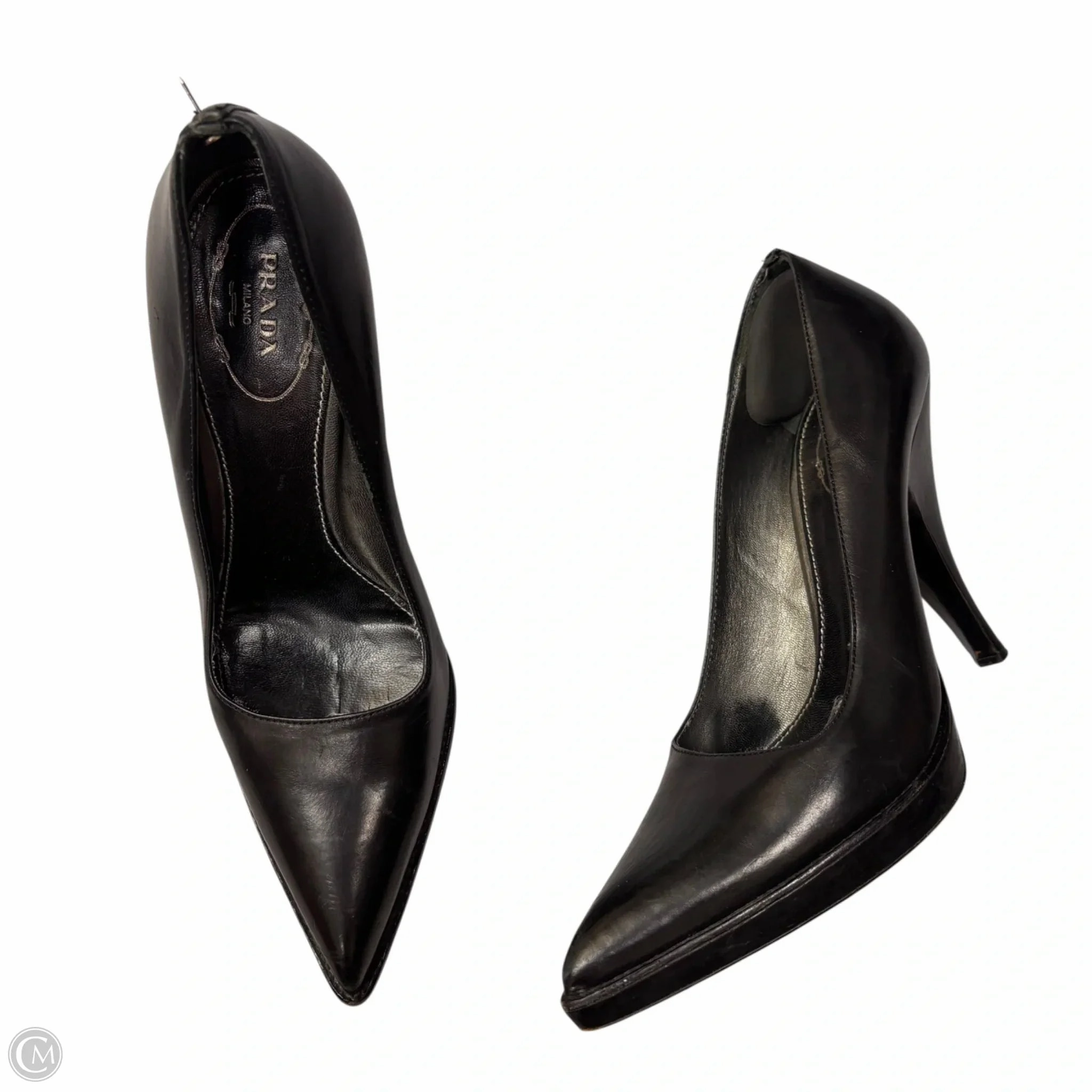 Shoes Luxury Designer By Prada In Black, Size: 7 Slip Resistant Design Fitness Vibe