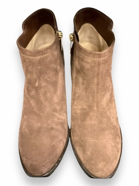 Boots Luxury Designer By Jimmy Choo In Brown, Size: 7.5 Autumn Tone Seamless Interior