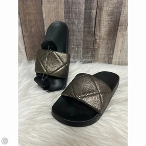 Sandals Designer By All Saints In Bronze, Size: 9 Energy Return System Responsive Cushion Tech