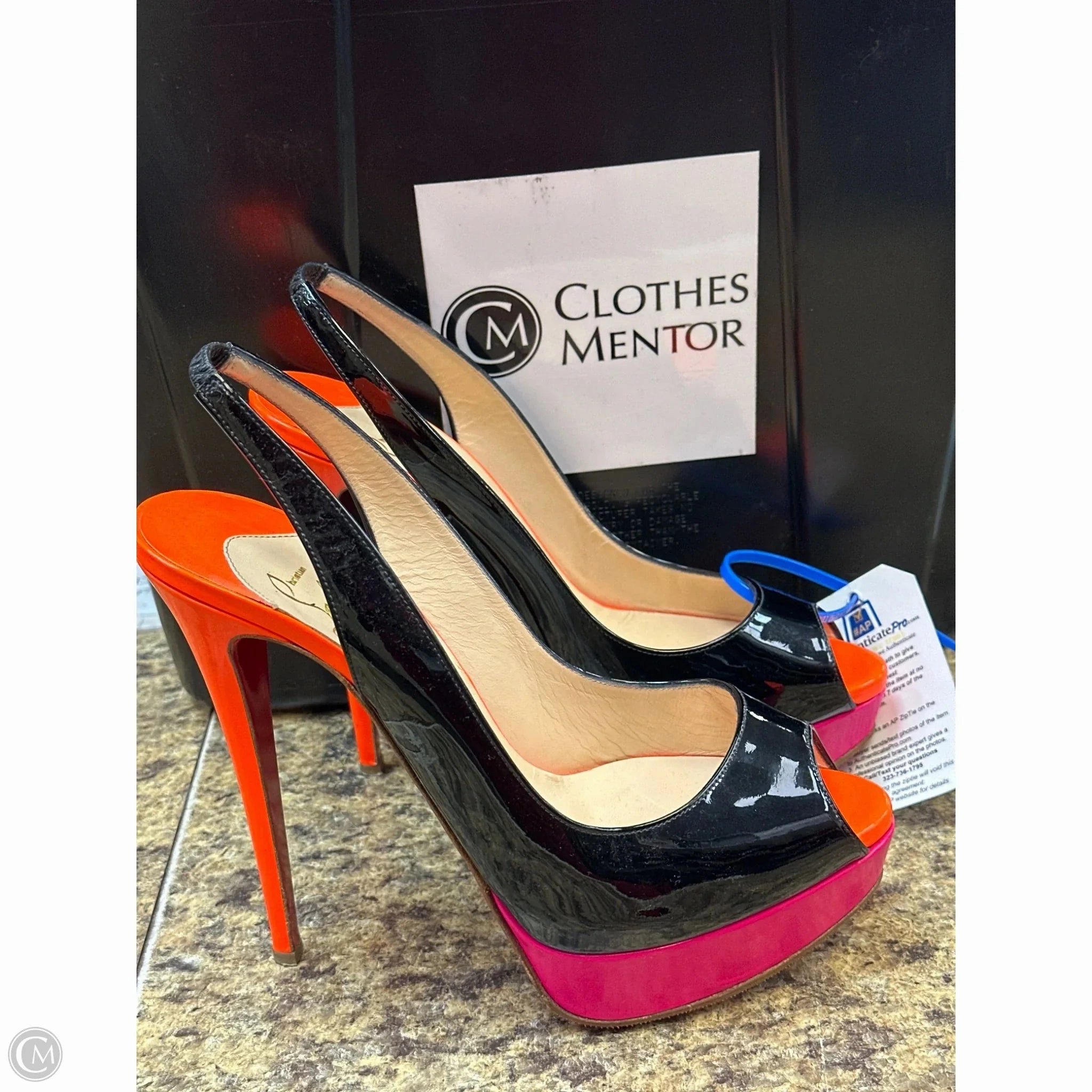 Sandals Designer By Christian Louboutin In Multi-colored, Size: 40 All Time Crystal Glow