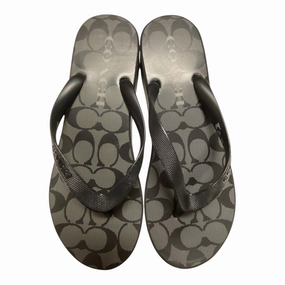 Grace Walk Sandals Designer By Coach In Black, Size:10