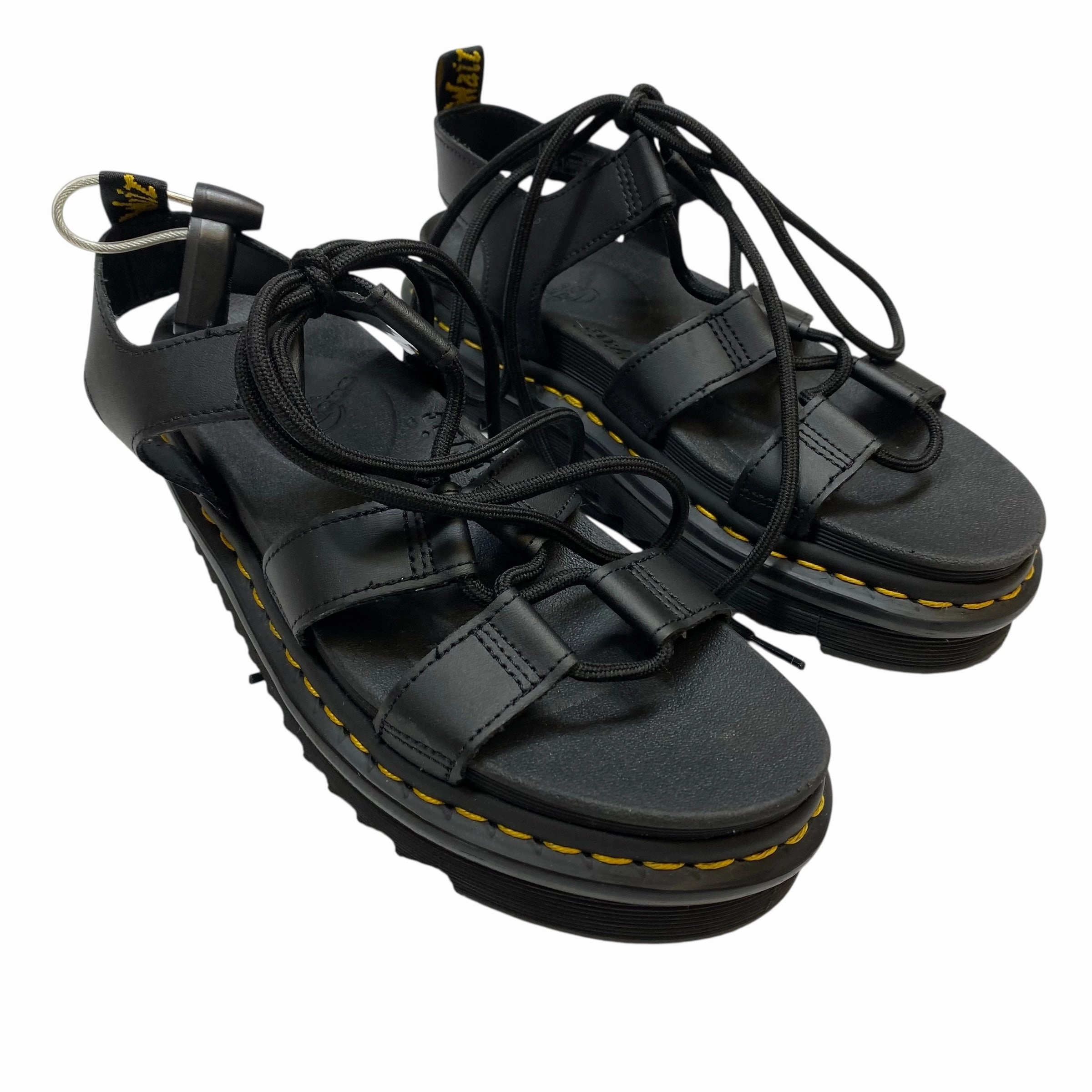 Pastel tone Sandals Designer By Dr Martens In Black, Size:7