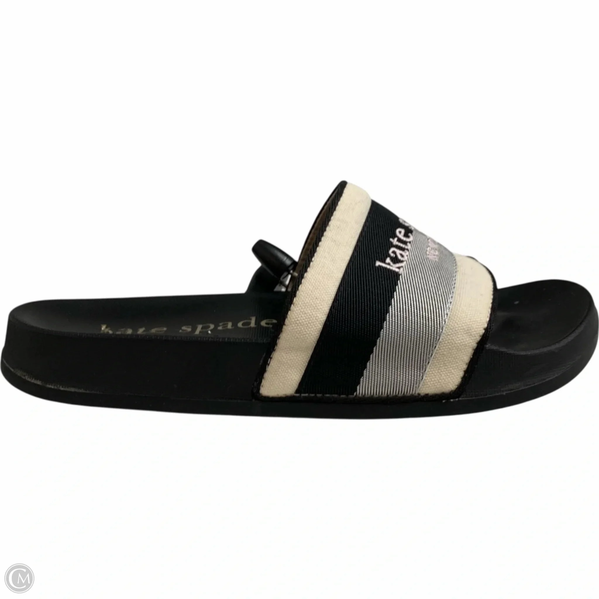 Breathable Indoor Fitness Sandals Designer By Kate Spade In Black, Size: 6