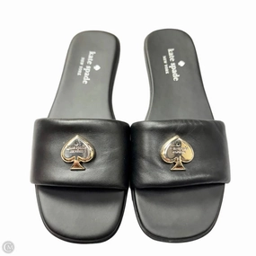 Sandals Designer By Kate Spade In Black, Size: 7.5 Palm Base Comfort Walk