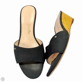 Sandals Designer By Kate Spade In Black, Size: 8 Mom Fit