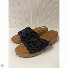 Sandals Designer By Kurt Geiger In Black & Brown, Size: 9.5 Heat Dissipating Insoles