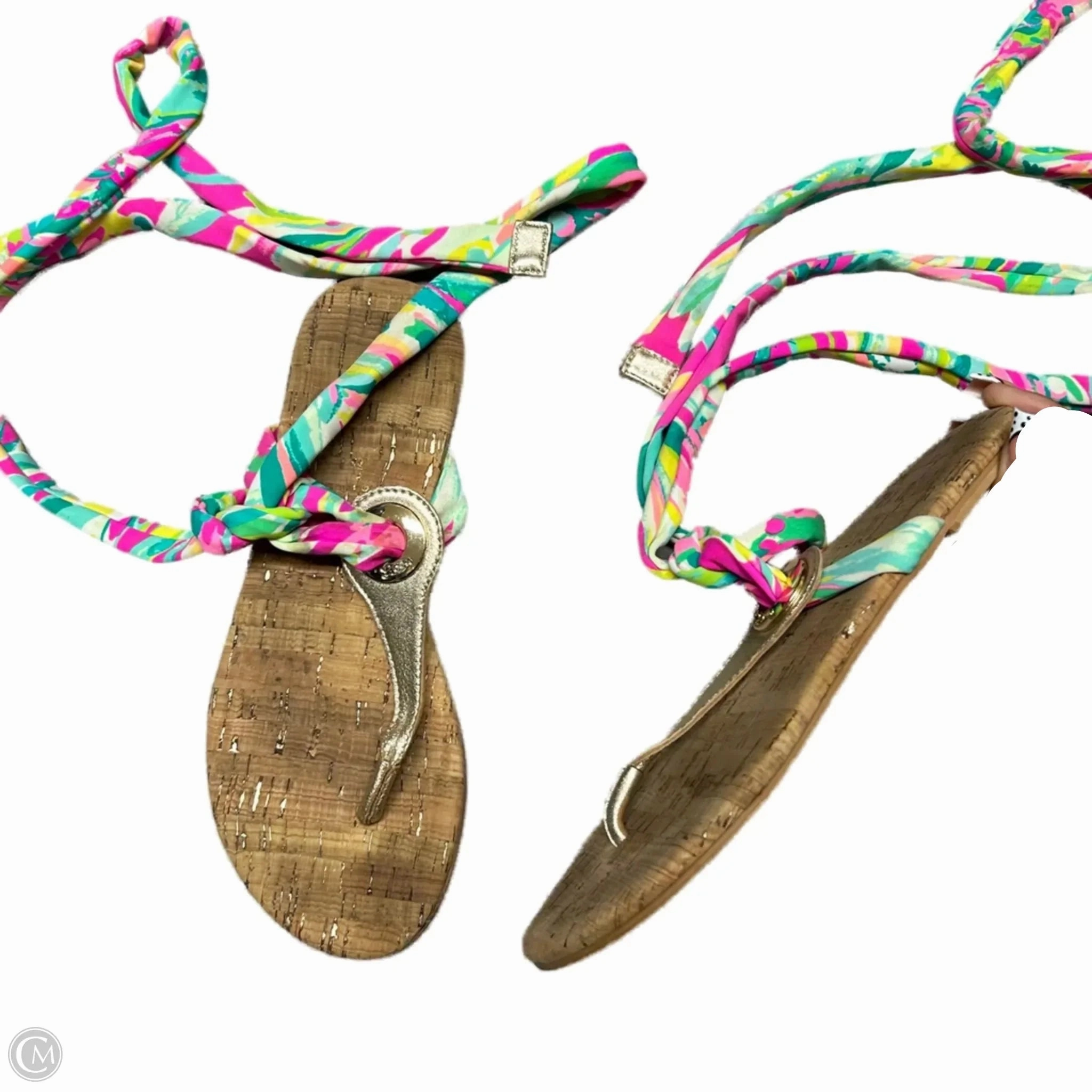 Sandals Designer By Lilly Pulitzer In Multi-colored, Size: 6 Anti Odor Urban Stroll Antique Glow