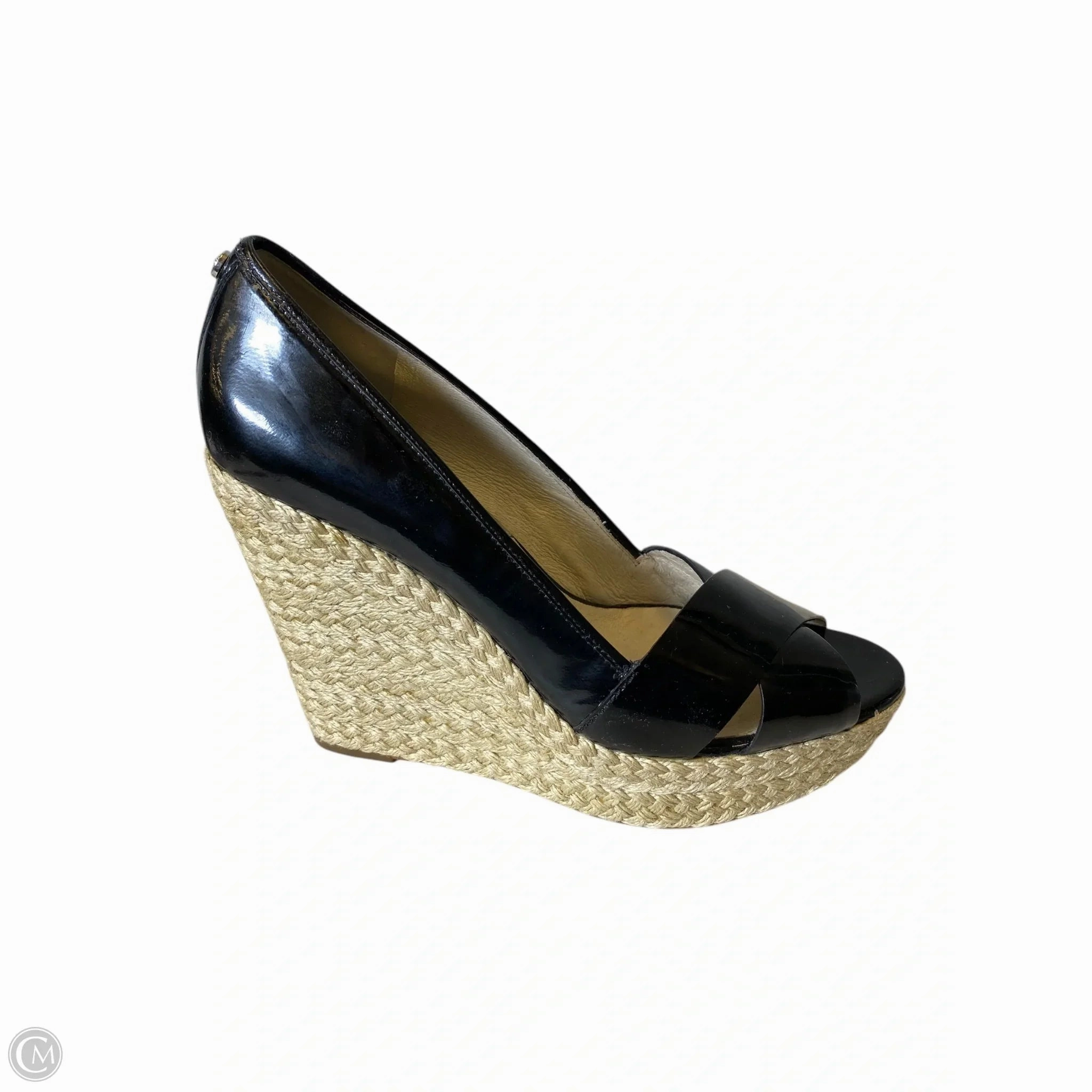 Comfort Beach Fun Sandals Designer By Michael Kors Collection In Black, Size: 10