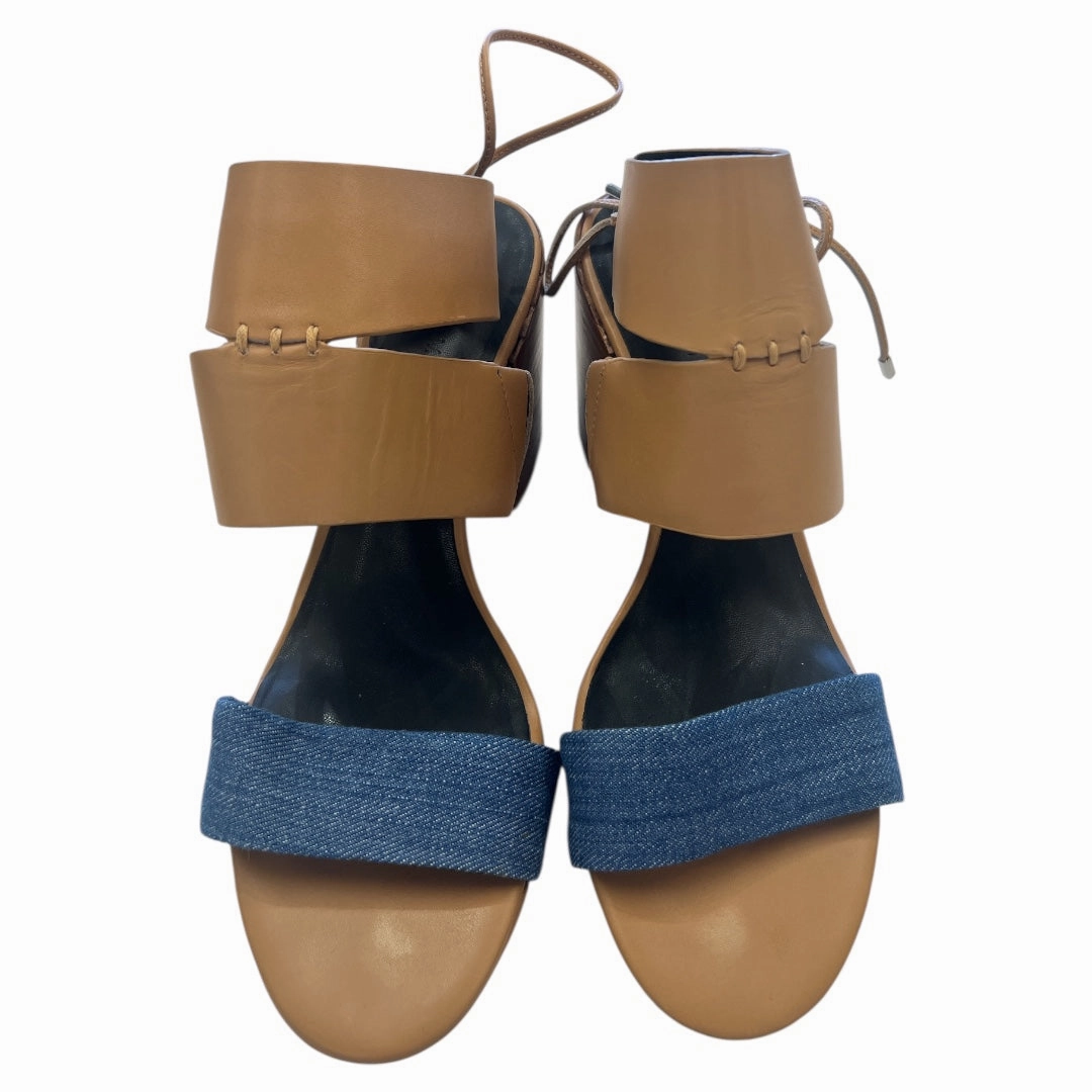 Space Vibe Lightweight EVA Material Sandals Designer By Rebecca Minkoff In Bronze, Size:9