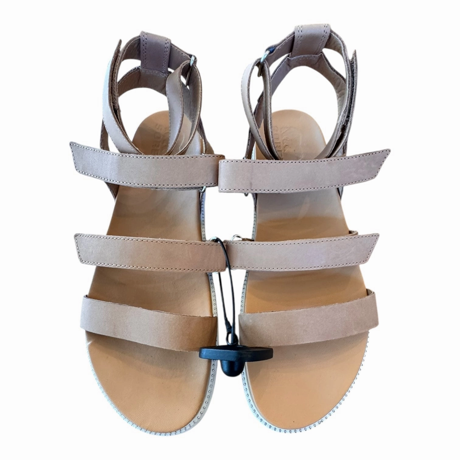 Ultra Light Airport Travel Sandals Designer By Sorel In Tan, Size:10