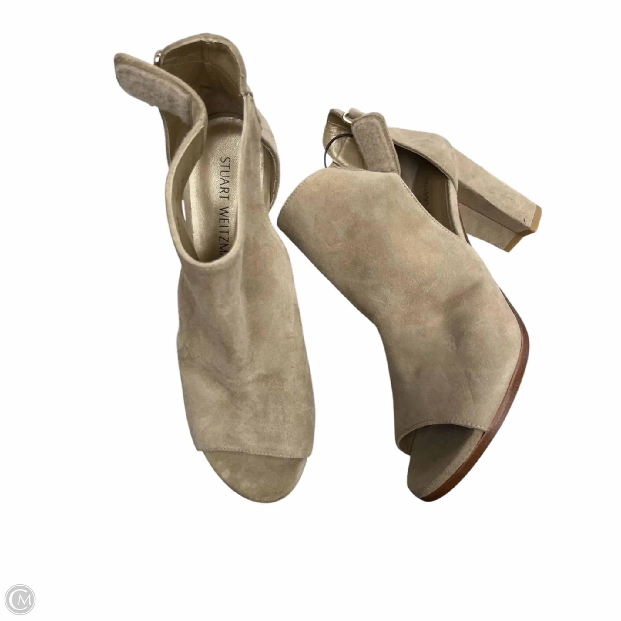 Sandals Designer By Stuart Weitzman In Beige, Size: 9.5 Flexible Fit City Adventure Low Profile Design