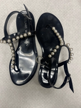 Sandals Designer By Stuart Weitzman In Black, Size:6 Power Grip