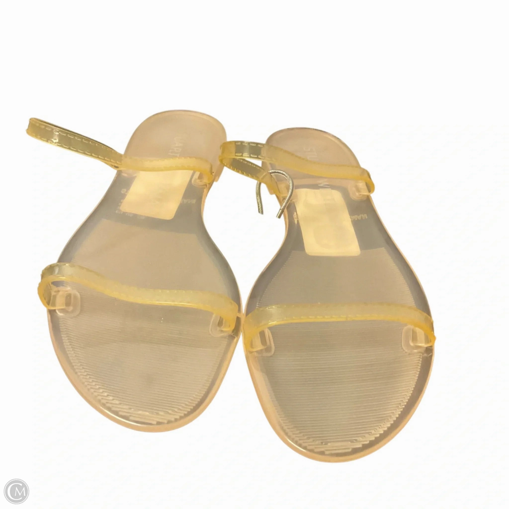 Sandals Designer By Stuart Weitzman In Clear, Size: 6 Neo Pop Red Glow