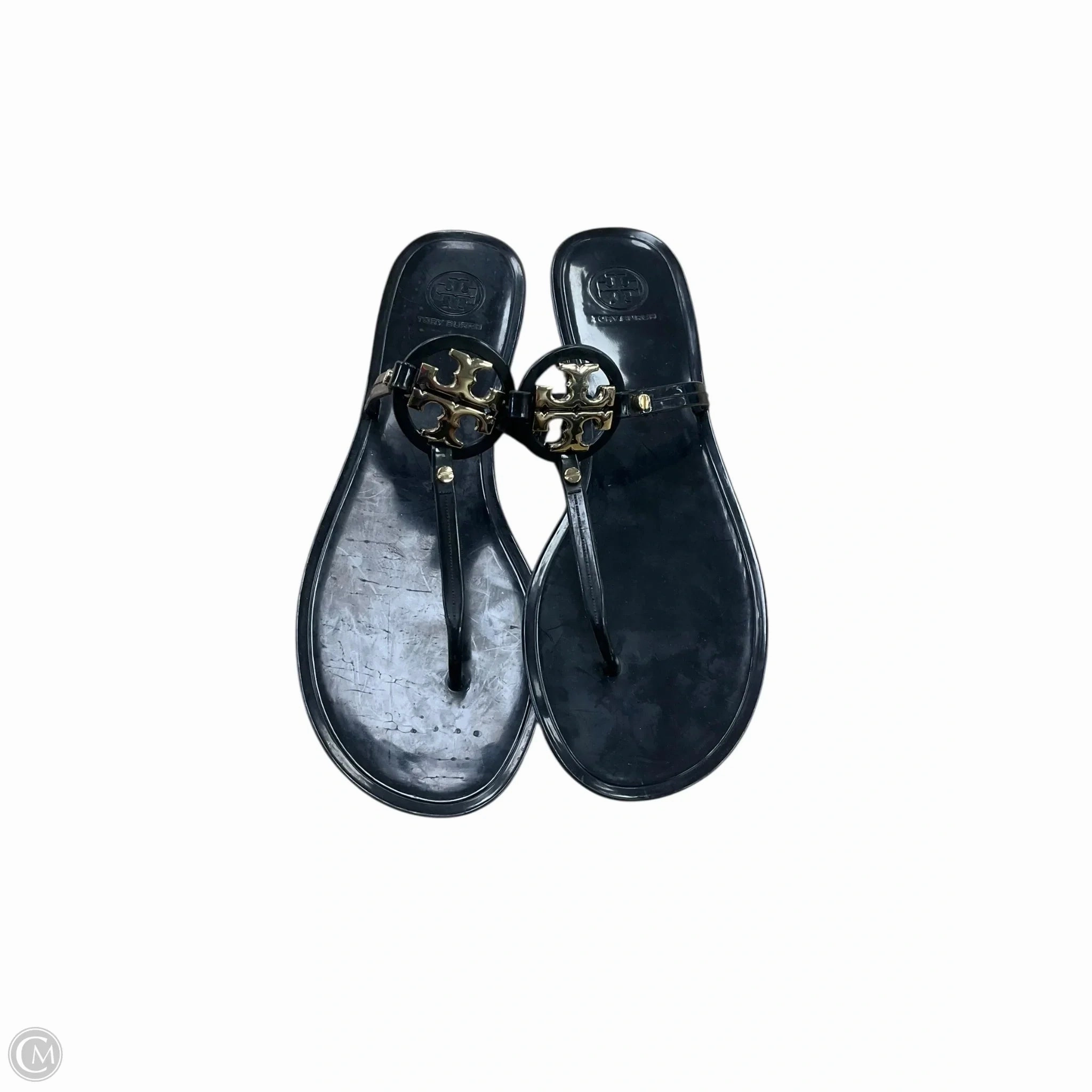 Comfort Shank Agile Path Sandals Designer By Tory Burch In Black, Size: 10