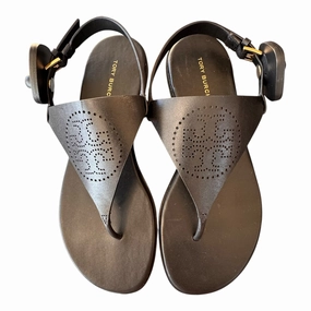 Sandals Designer By Tory Burch In Black, Size:6 Long Lasting Outsole Durability Thermal Insulation
