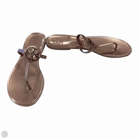 Wide toe box Sandals Designer By Tory Burch In Bronze, Size: 11