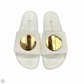 Sandals Designer By Tory Burch In Cream, Size: 6.5 King Strong Surf Mode