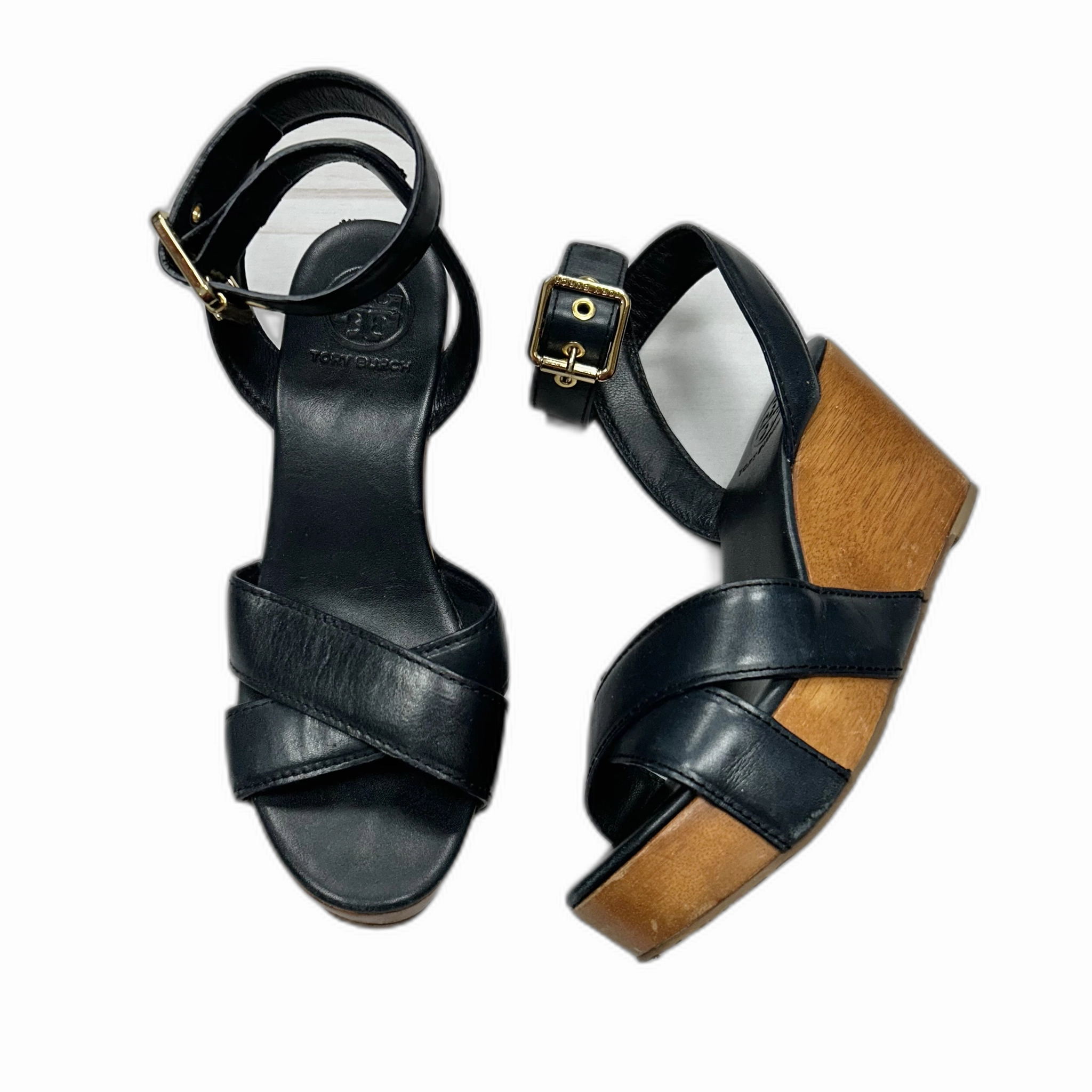 Sandals Designer By Tory Burch In Navy, Size: 6 Matte Base