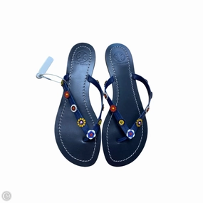 Sandals Designer By Tory Burch In Navy, Size: 8 Year long