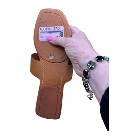 Mono Style Heat Mode Sandals Designer By Tory Burch In Tan, Size:8