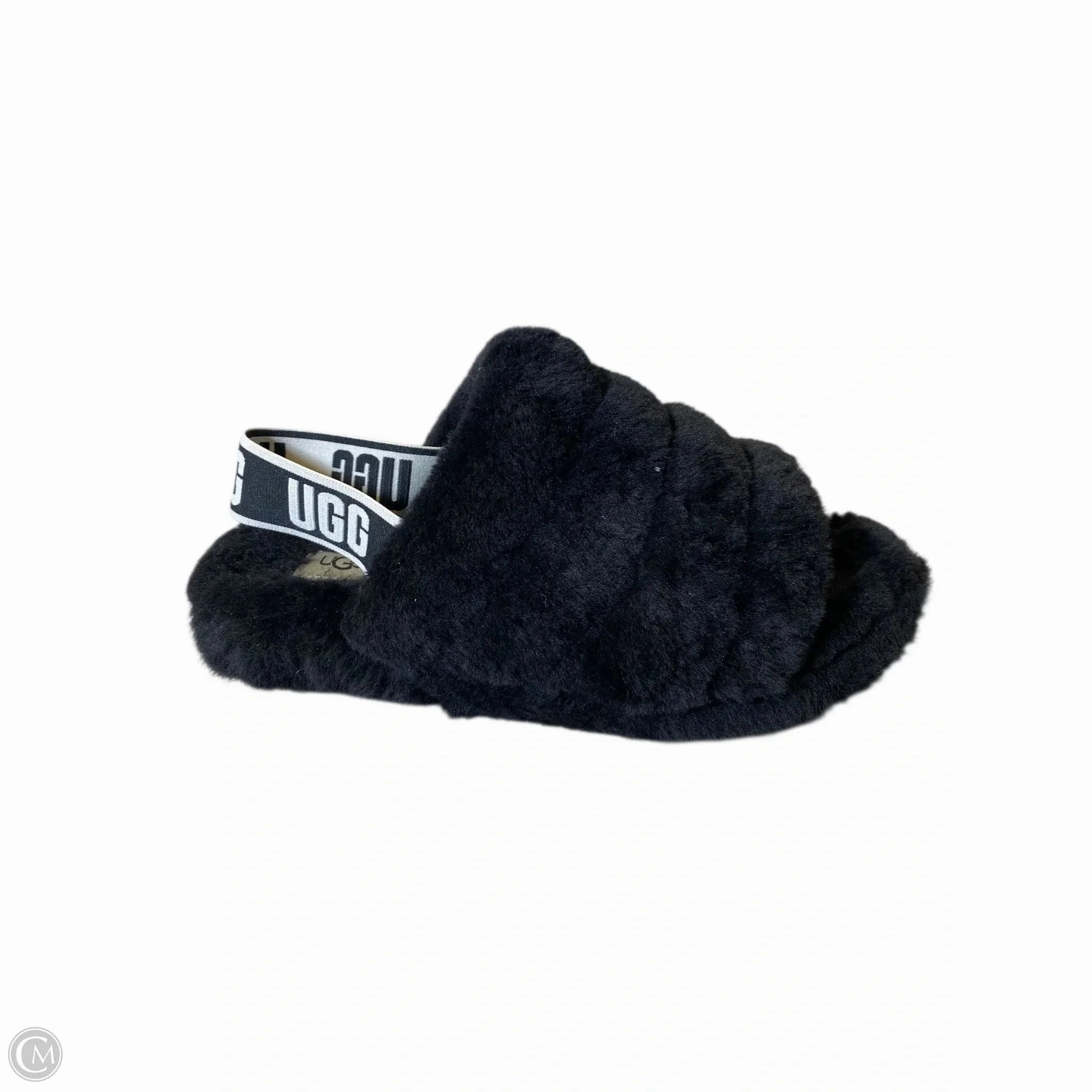 Pearl Shine Sandals Designer By Ugg In Black, Size: 8