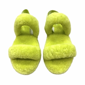 Comfort Run Lightweight Midsole Sandals Designer By Ugg In Green, Size: 6