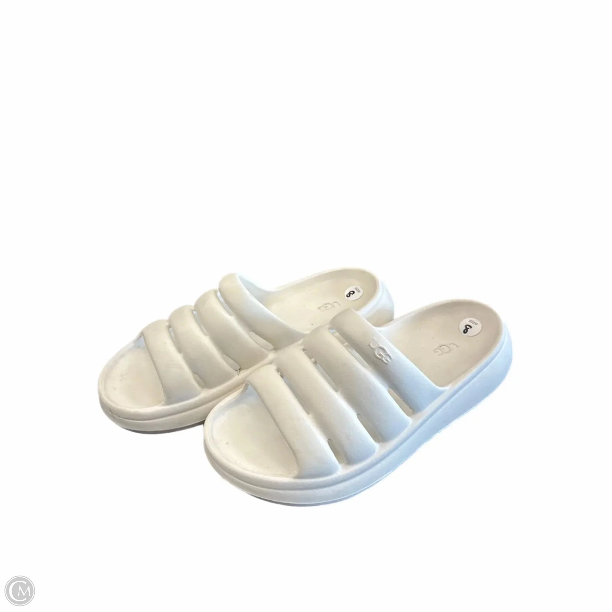 Arch Support Standing Workers Ergonomic Cold Weather Sandals Designer By Ugg In White, Size: 8