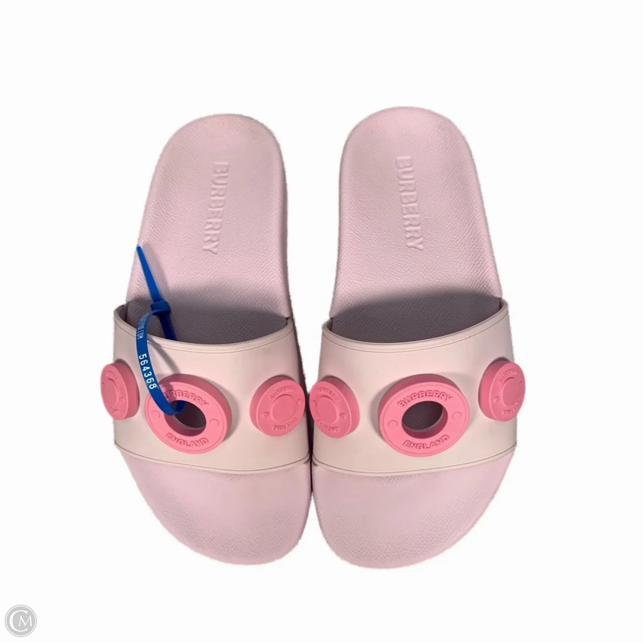 Peace Mood Low Impact Design Sandals Luxury Designer By Burberry In Pink, Size: 6