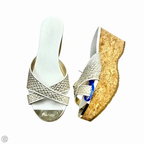 Sandals Luxury Designer By Jimmy Choo In White, Size: 6.5 Breathable Material Lightweight Design