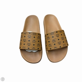 Sandals Luxury Designer By Mcm In Tan Fashion Glow