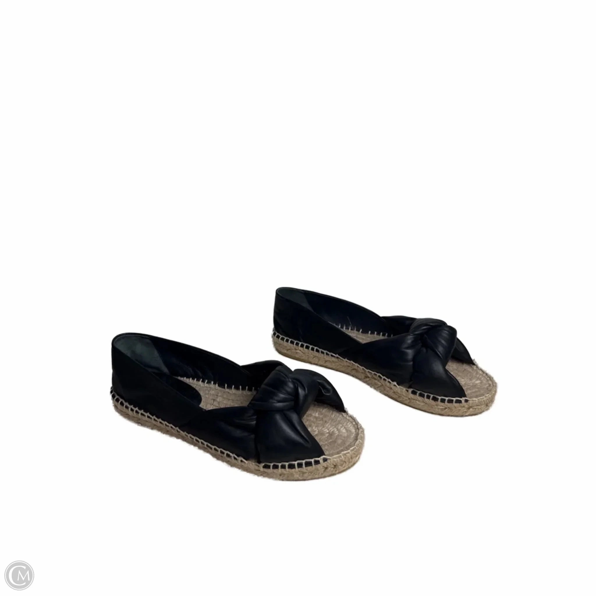 Strong Stitching Sandals Luxury Designer By Miu Miu In Black, Size: 6