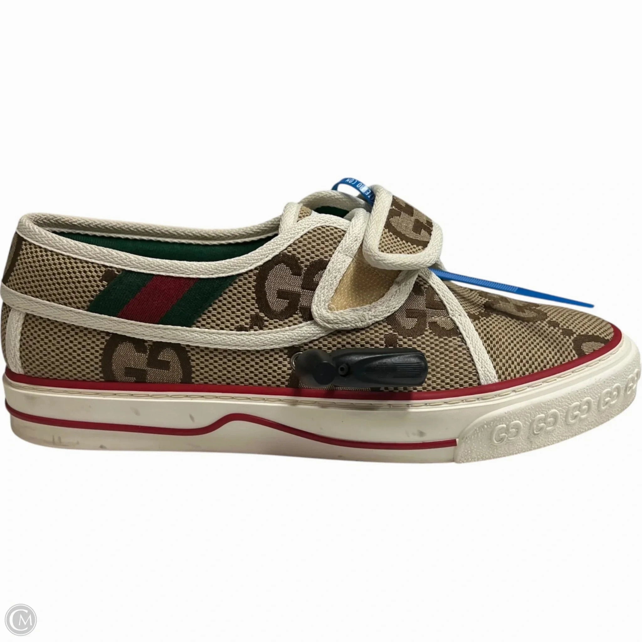 Slip On Style Shoes Luxury Designer By Gucci In Brown, Size: 7