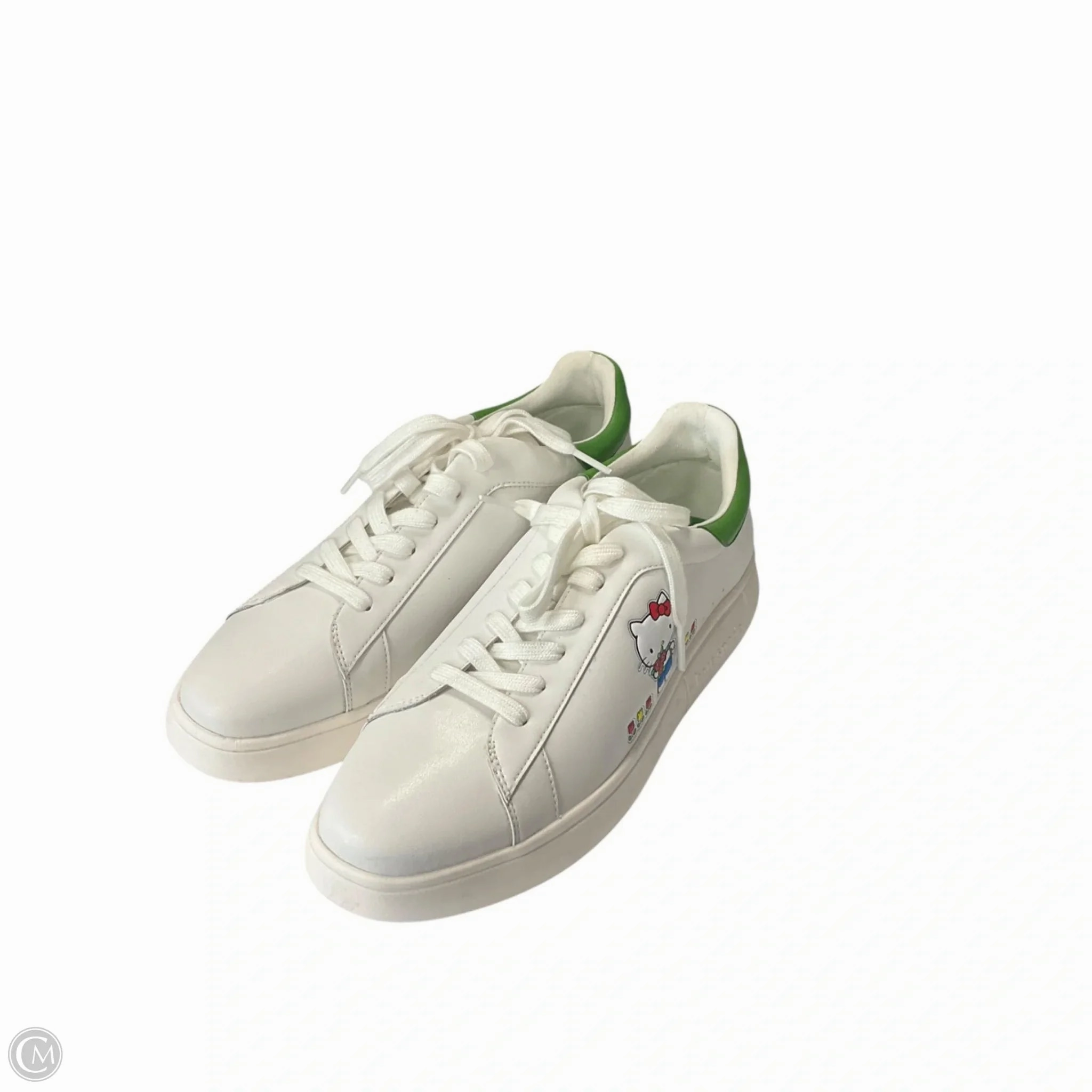 Shoes Designer By Kate Spade In Green & White, Size: 10 School Day Lightweight Form Rainy Day