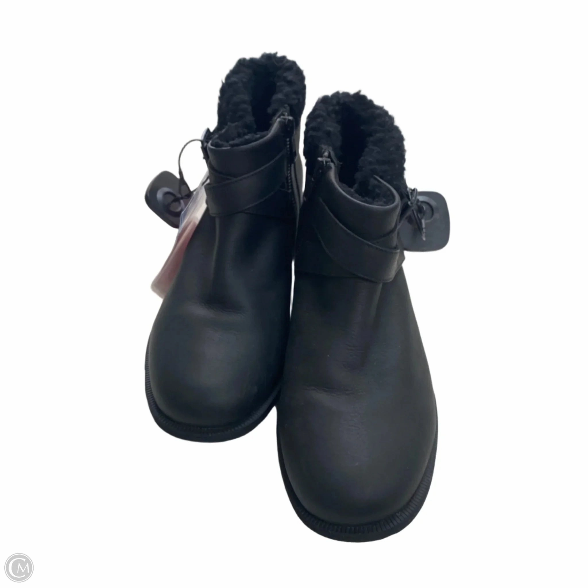Boots Designer By Ugg In Black, Size: 9 Natural Fiber Lining Toe Guard
