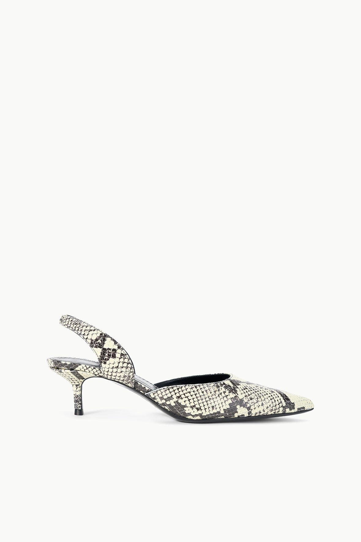 SEBASTIAN SLINGBACK | WHITE SNAKE Silk Feel