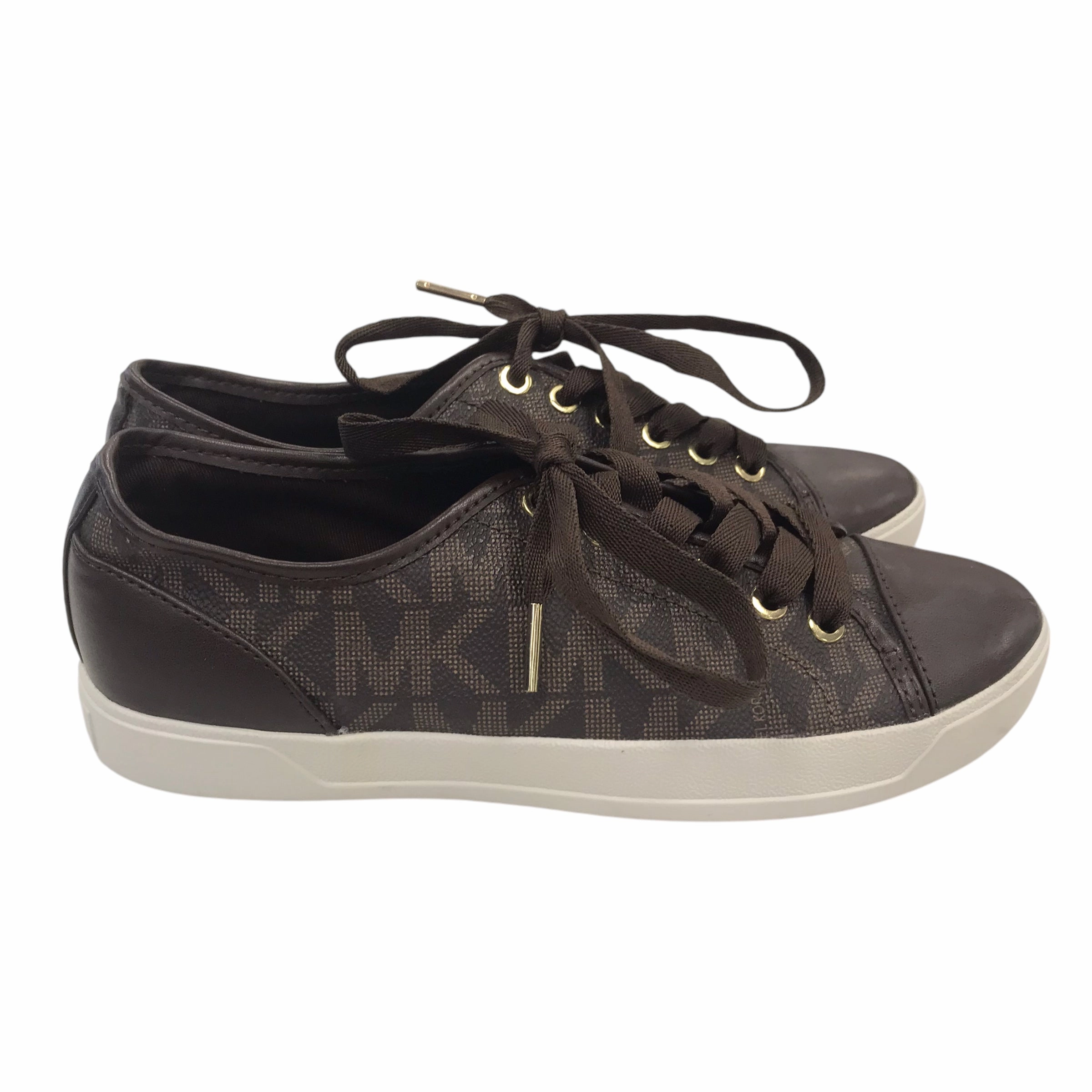 Step Ahead Fast Run Shoes Designer By Michael Kors In Brown, Size:6.5
