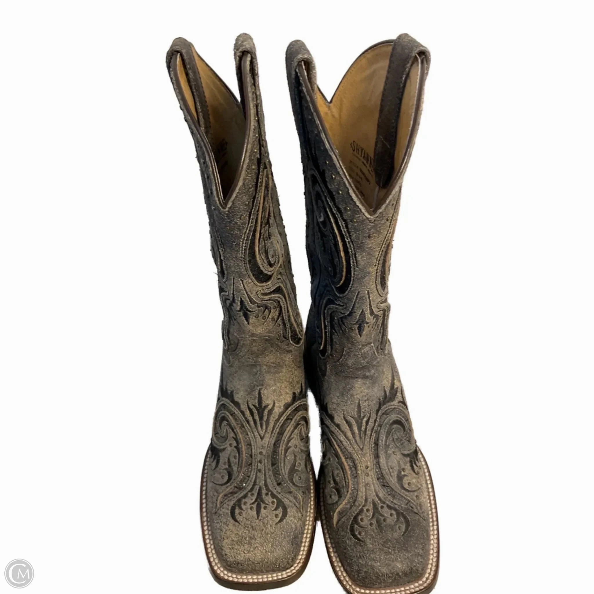 Comfortable Shank Industrial Site Boots Western By Shyanne In Grey, Size: 6.5