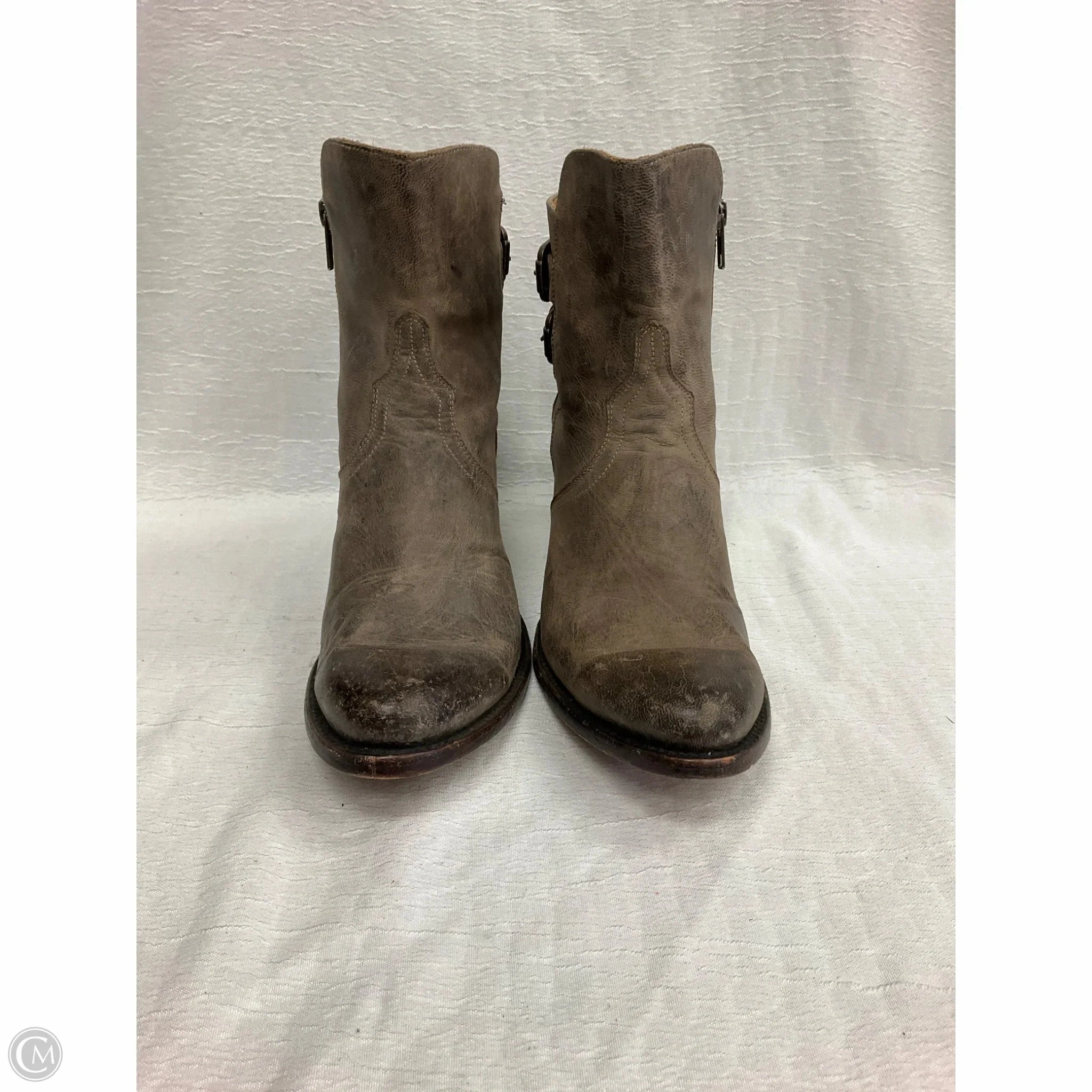 Boots Western By Lucchese In Tan, Size: 9 Biker Vintage Vibe